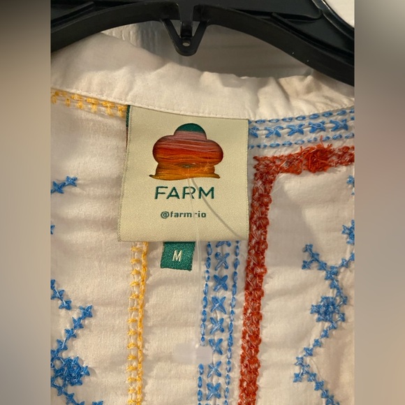 Farm Rio Men’s Tropical Cross Stitch Shirt - Picture 7 of 11